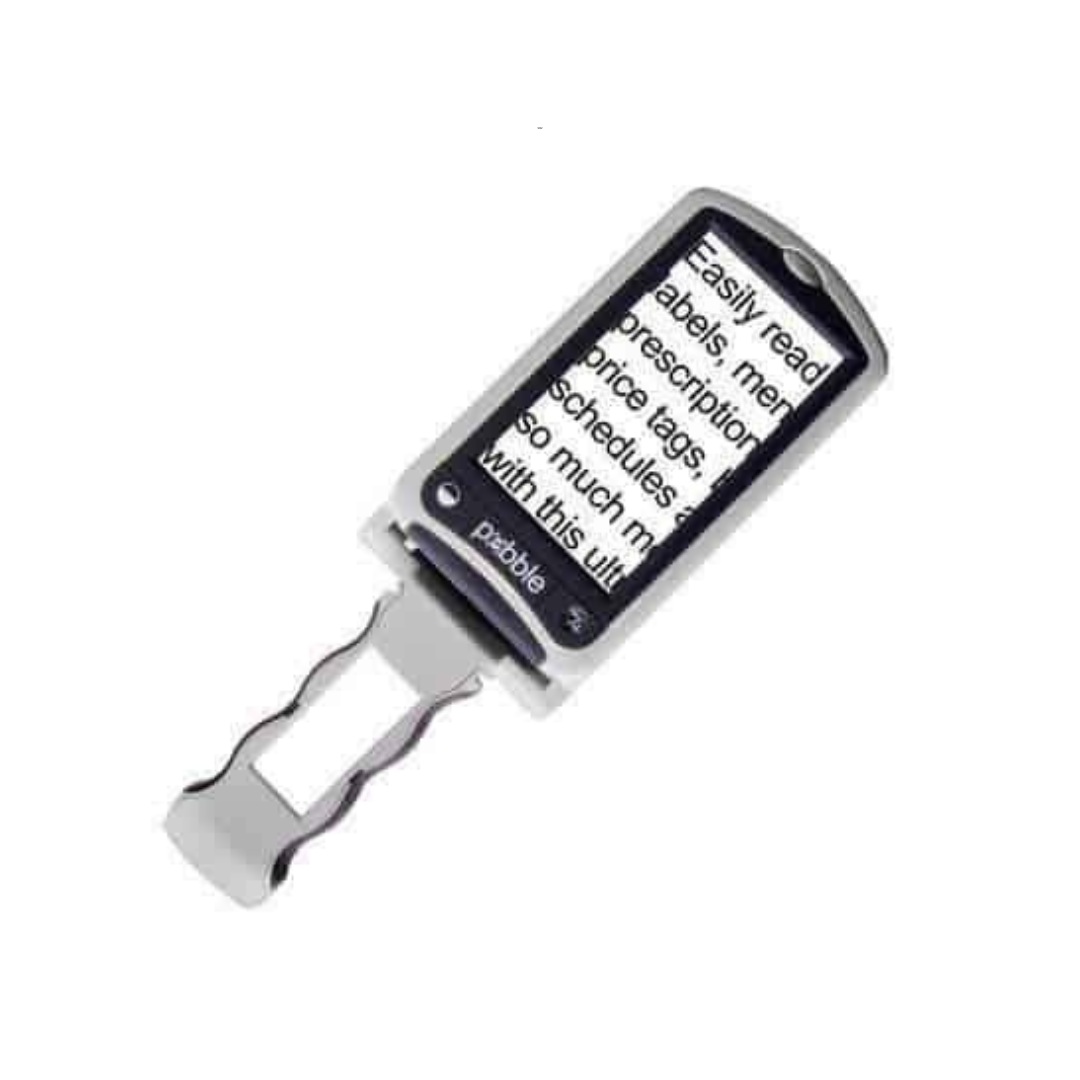 Enhanced Vision Pebble HD Lightweight Portable Video Magnifier - 4.3" Viewing Screen - Senior.com Handheld Video Magnifiers