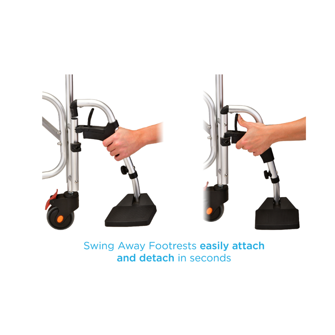 Nova Medical 8801 Deluxe Shower Chair and Commode with Wheels - Senior.com Commodes