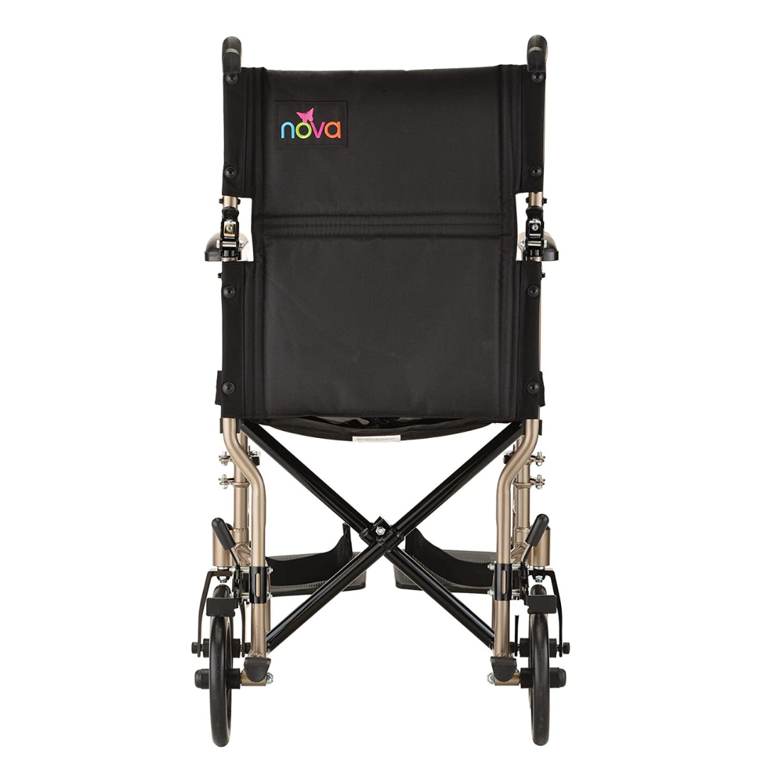 Nova Medical 319 Lightweight 19" Steel Folding Transport Wheelchairs - Senior.com Transport Chairs