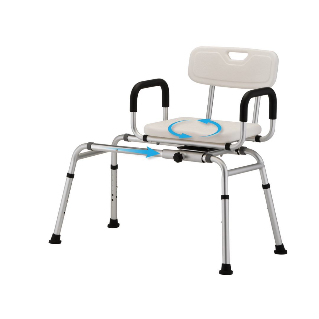 Nova Medical Shower Transfer Bench with 360° Seat, In Stock