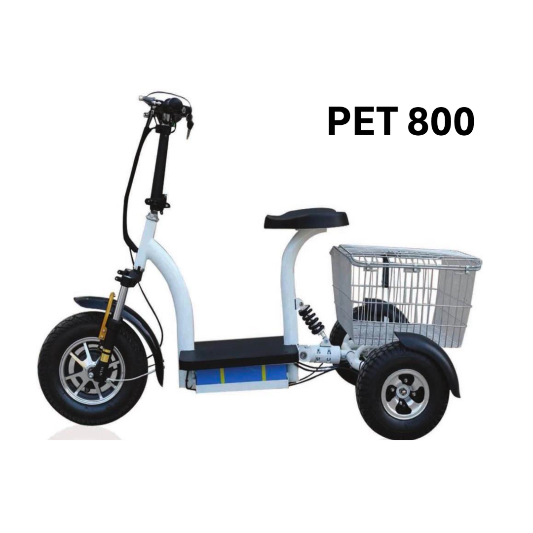 PET Scooters PET 800 3-Wheel Scooter with XL Basket - Senior.com Scooters
