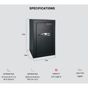 Sentry Safes Executive Security Safe with Electronic Keypad and Override Keys - Senior.com Security Safes