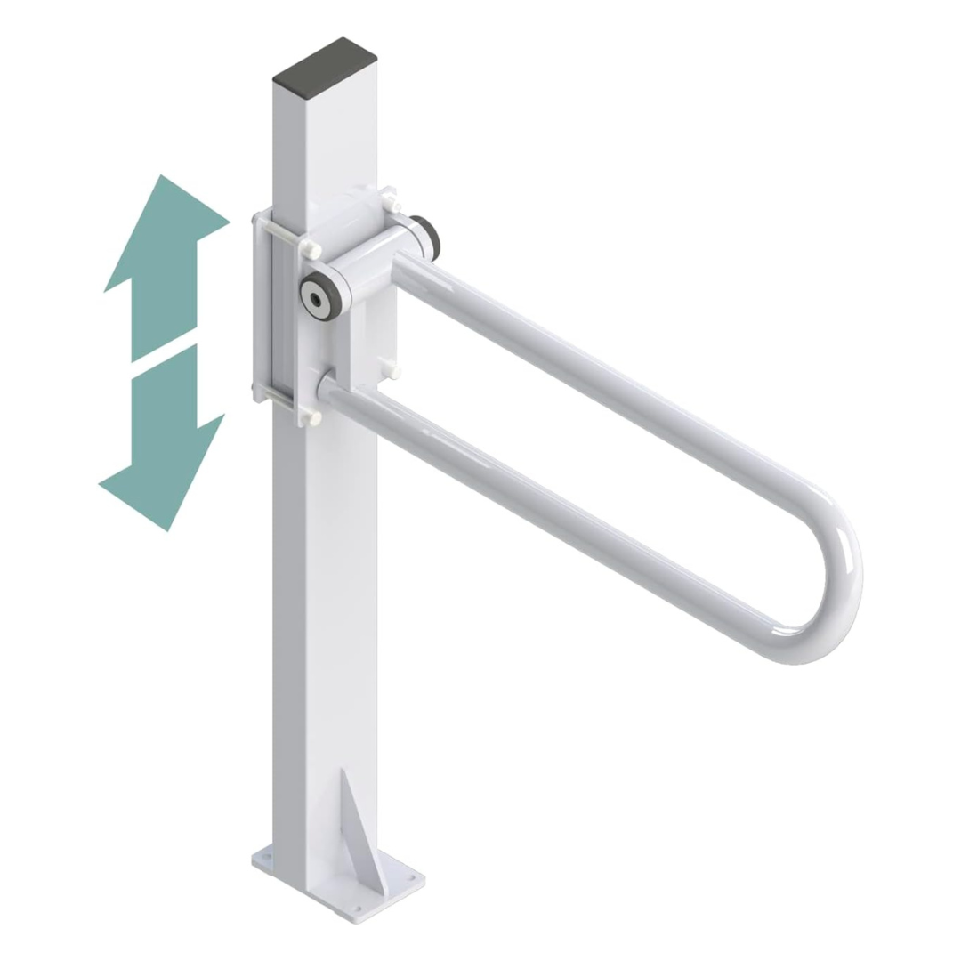 HealthCraft P.T. Rail Floor Mast - Floor Mounted Vertical Mounting Mast for P.T. Rails - Senior.com