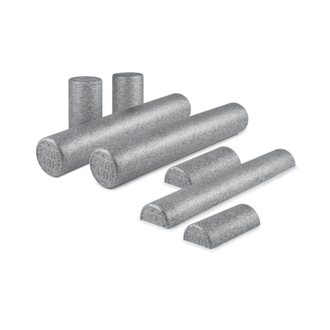 OPTP® Silver AXIS Standard Foam Rollers - Moderate Density - Senior.com Foam Rollers