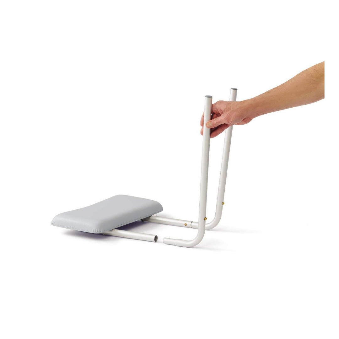 Medline Bariatric Combination Padded Transfer Bench and Commode - Senior.com Transfer Benches