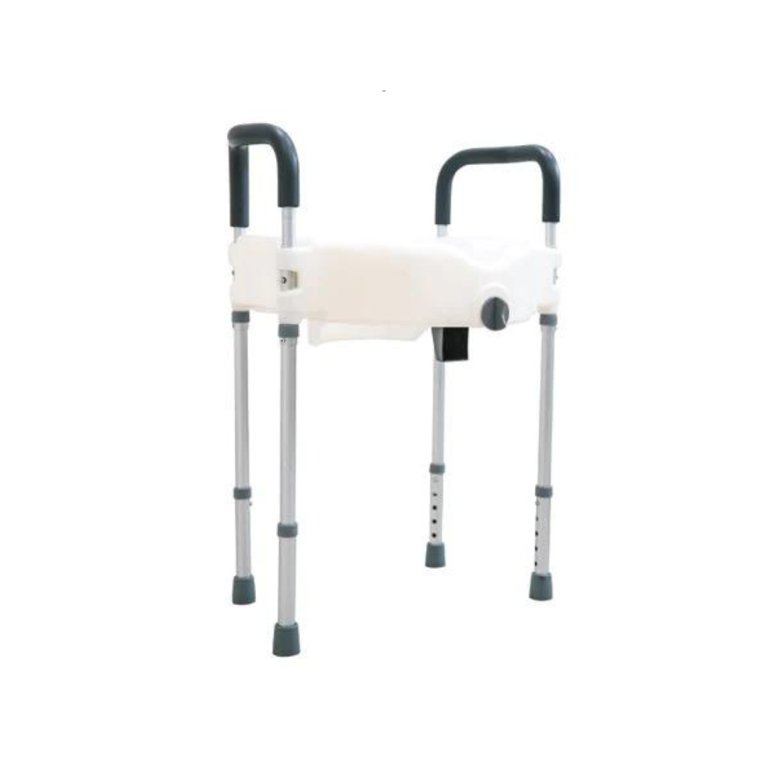 INNO Medical Raised Locking Toilet Seat with Legs - Height Adjustable 19" - 23" - Senior.com Raised Toilet Seats