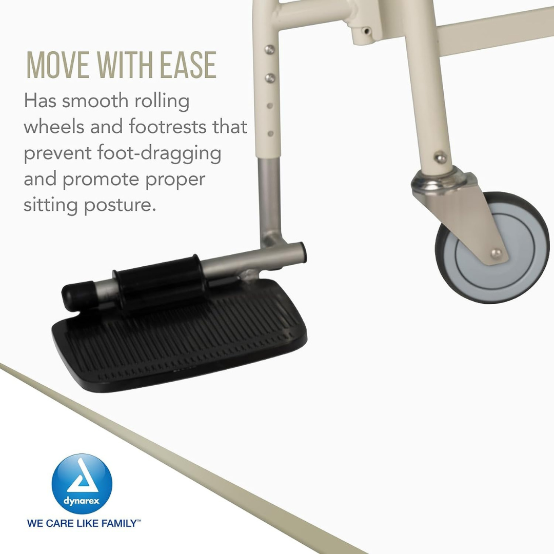 Dynarex Bariatric Bari+Max HD Mobile Shower Chairs - 1,000 lb Capacity - Senior.com