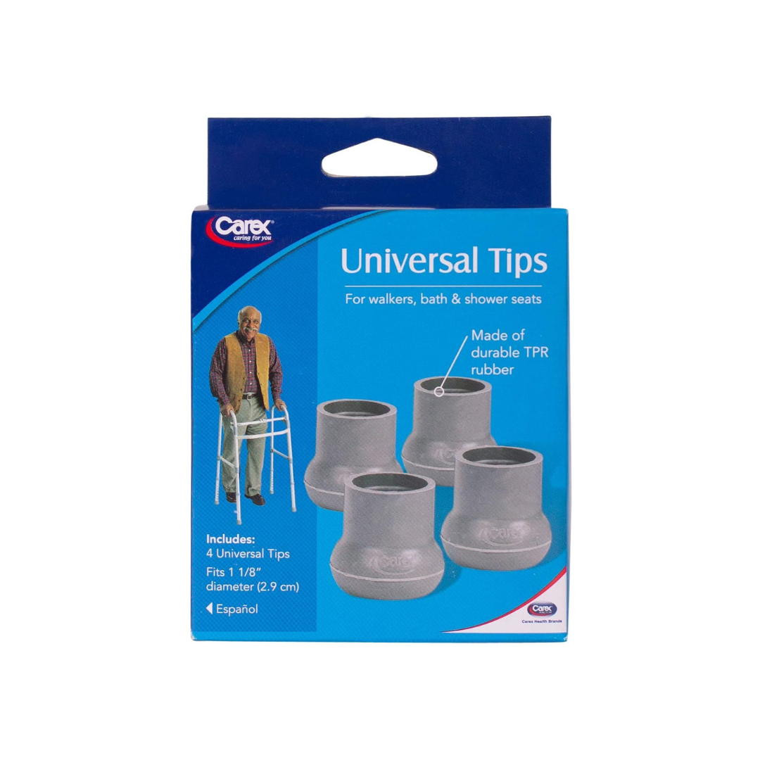 Carex Walker and Bath Bench Tips - Fits 1 1/8-Inch Tubing - Senior.com Bath Bench Tips