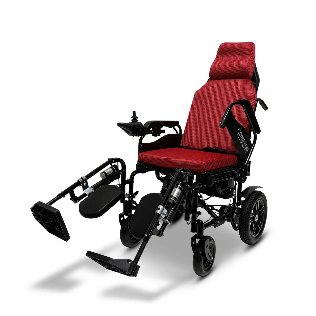 ComfyGo X-9 Electric Wheelchair with Automatic Reclining Backrest & Lifting Leg Rests - Senior.com Power Chairs