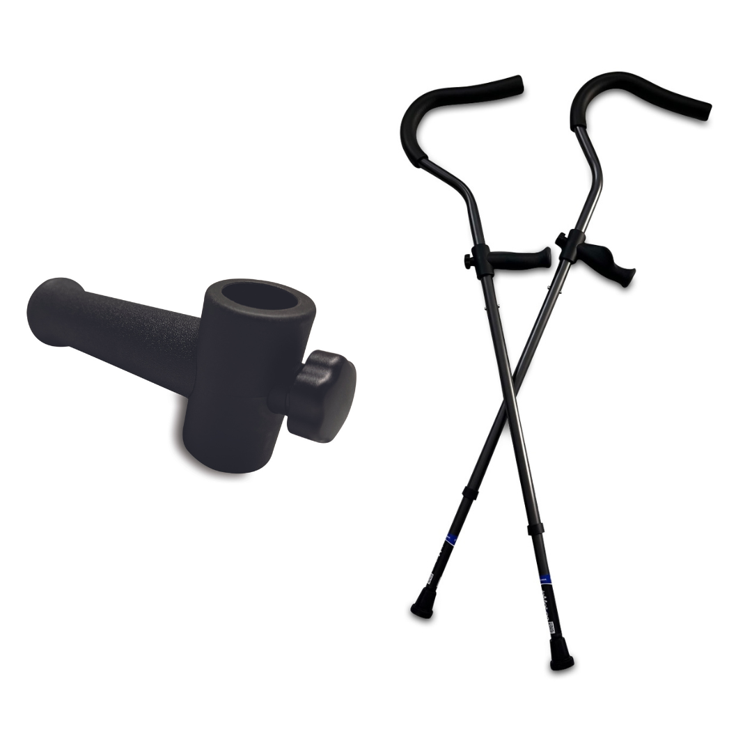 Millennial Medical Freedom Life Crutch with Ergonomic Handles & Articulating Tips - Fits Up to 6'0" - Senior.com Crutches