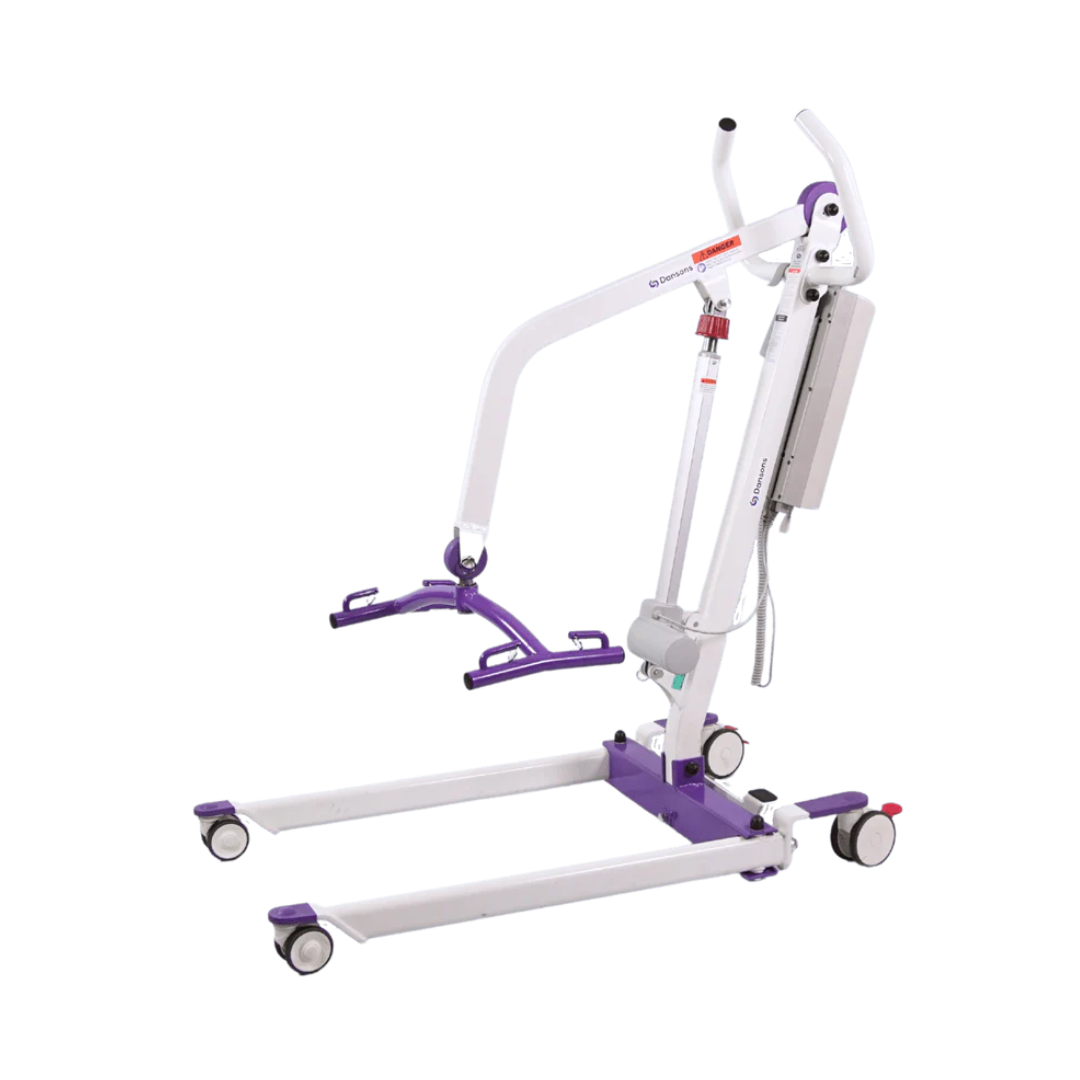 Dansons Medical PL350 Compact Electric or Hydraulic Patient Lift + FREE Sling - Senior.com Patient Lifts