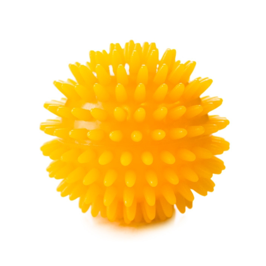 OPTP Massage Ball 8cm Yellow - Self-Massage Ball with Spikes - Senior.com Massagers