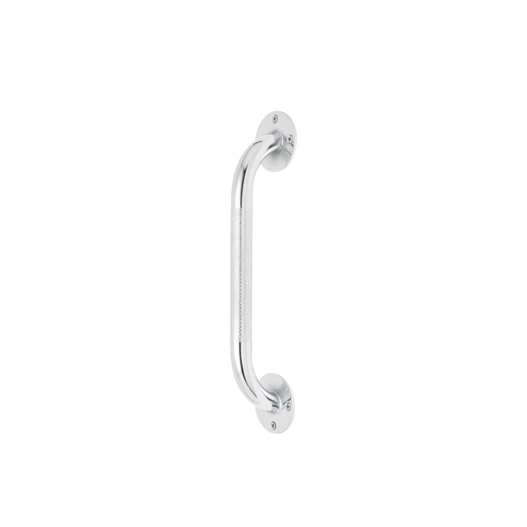 Medline Guardian Knurled-Texture Steel Bathroom Safety Grab Bars - Chrome - Senior.com Grab Bars & Safety Rails