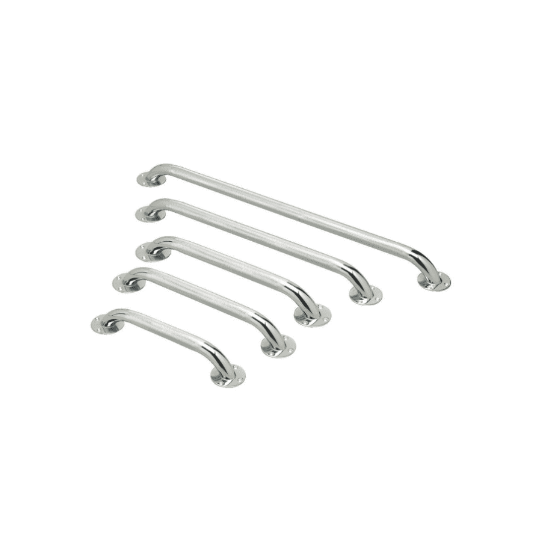 Medline Guardian Knurled-Texture Steel Bathroom Safety Grab Bars - Chrome - Senior.com Grab Bars & Safety Rails