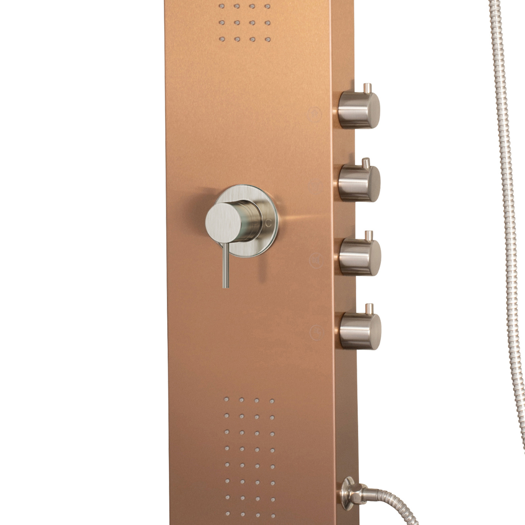 Pulse ShowerSpas Santa Cruz Bronze Shower System - Senior.com Shower Systems