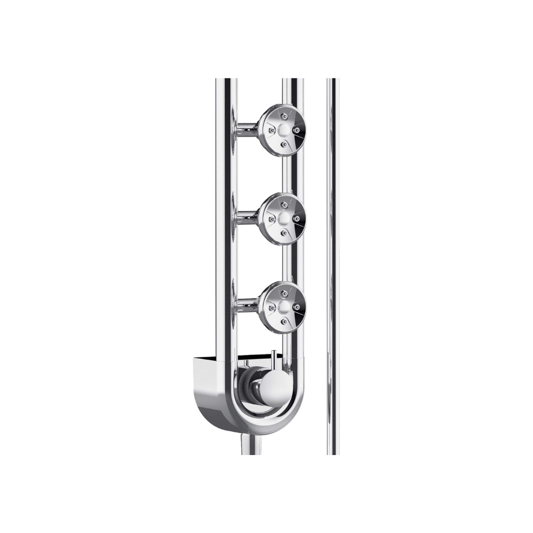 Pulse Showerspas Saturn System with 8" Rain Showerhead & 3 PowerSpray Body Jets - Senior.com Shower Systems