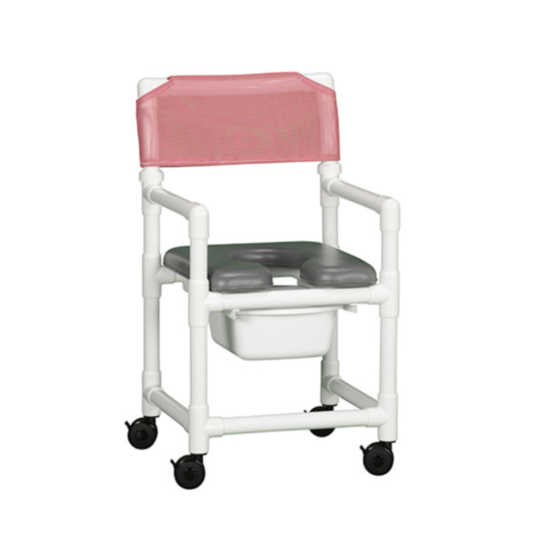 IPU Standard Soft Seat PVC Shower Chair with Commode Seat - Senior.com PVC Shower Chairs