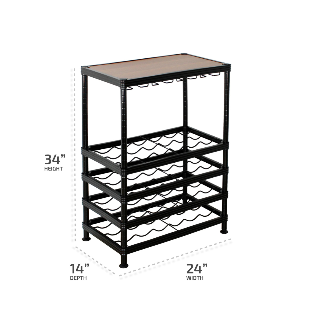 SafeRacks 24 Bottle Wine Rack - Senior.com Wine Rack