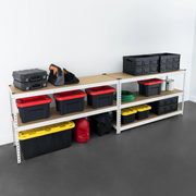 SafeRacks Modular Garage Shelving Racks with Wooden Decks  - 2 Colors - 3 Sizes - Senior.com Standing Storage Racks