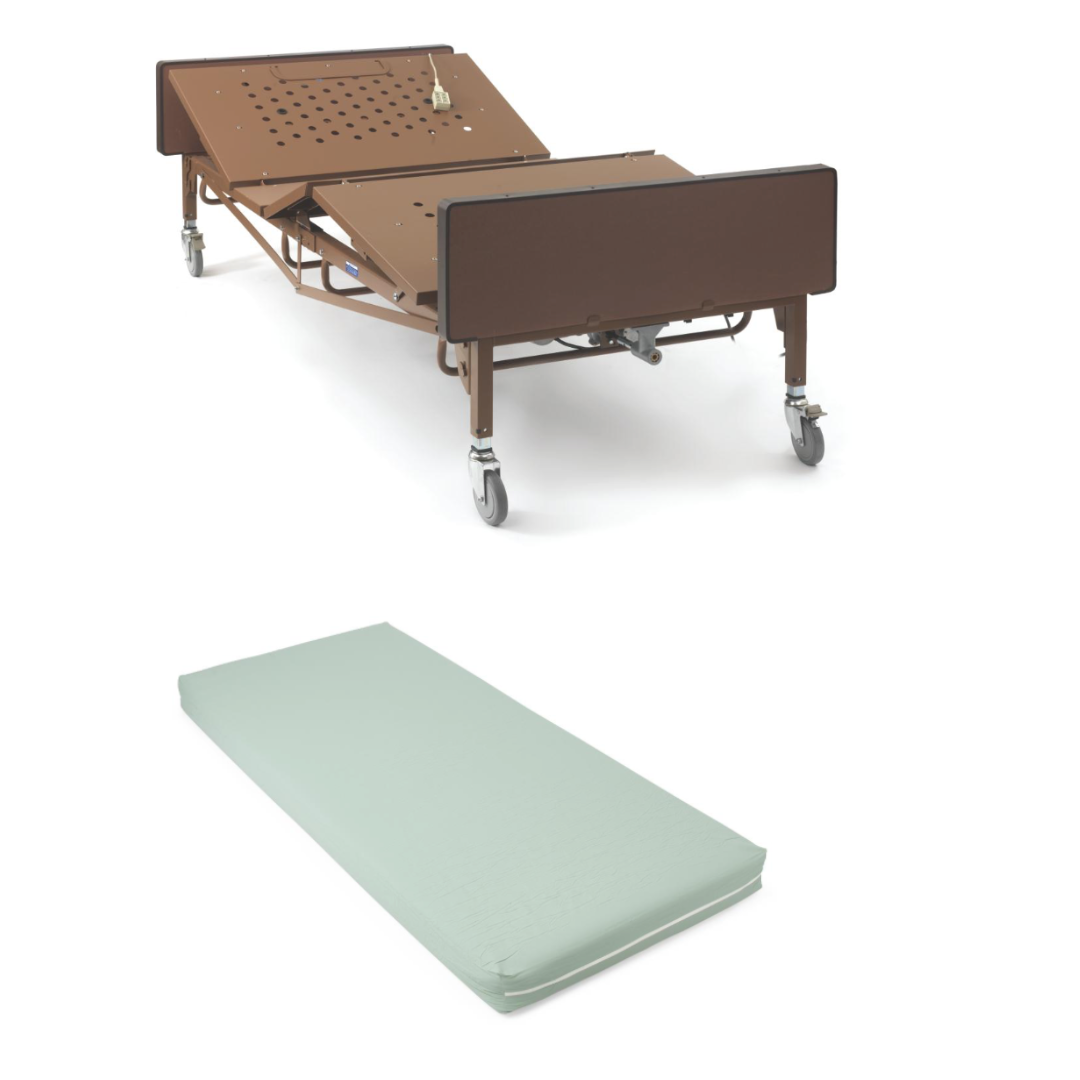 Medline Full-Electric Bariatric Bed Package - 600 lb Weight Capacity - Senior.com Bariatric Bed Packages