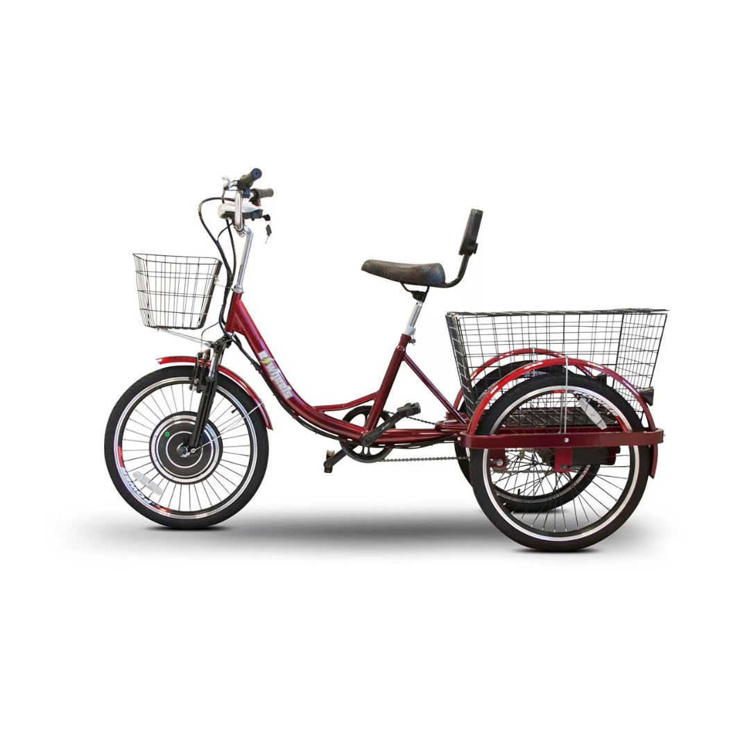 Ewheels EW-29 3-Wheel Electric Trike with Pedal Option - 15 MPH - Senior.com Electric Bikes