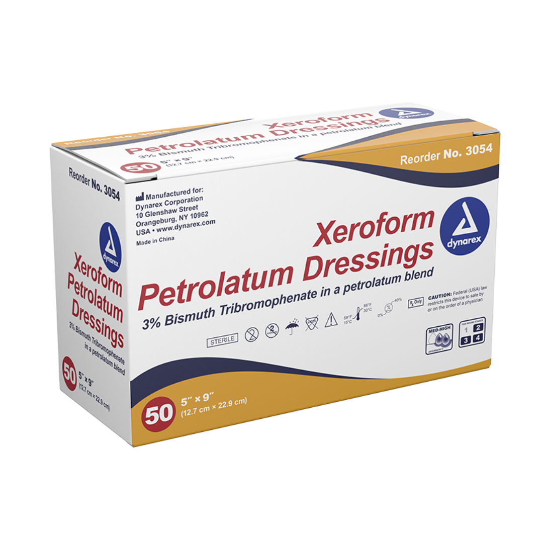 Dynarex Xeroform Petroleum Medicated Fine Mesh Gauze Dressing - Senior.com Gauze Dressings