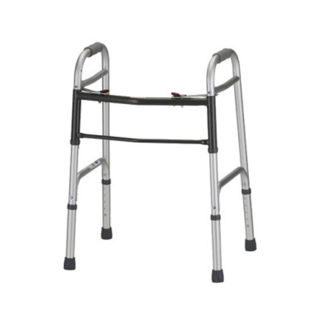 Nova Medical 4090 2-Button Folding Walker - Small Adult - Senior.com walkers