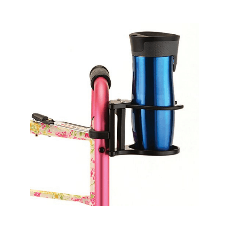 Nova Medical Deluxe Universal Swivel Cup Holder for Mobility Aids - Senior.com Cup Holders