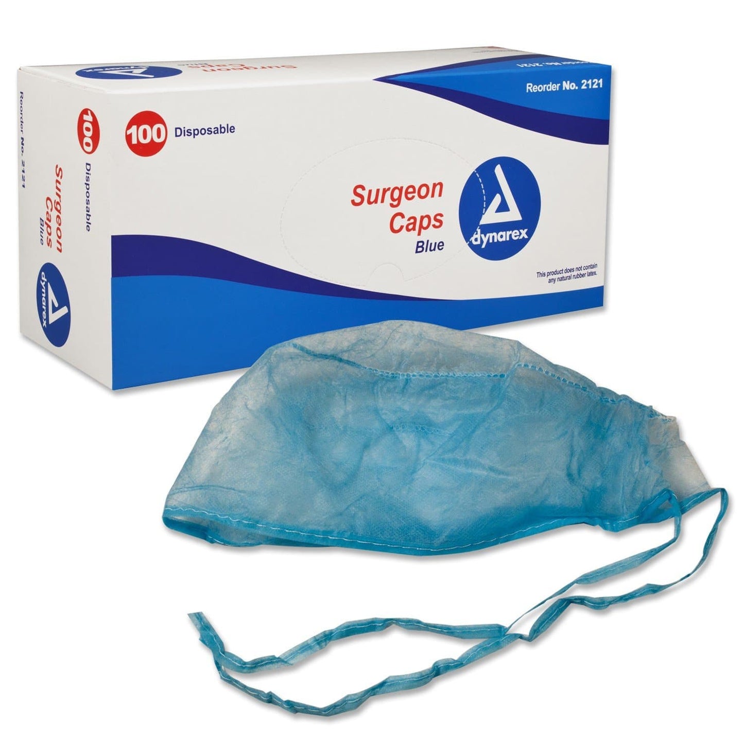 Dynarex Nurse and Surgeon Caps - Soft Elastic Headband - 100 Per Box - Senior.com Surgeon Caps