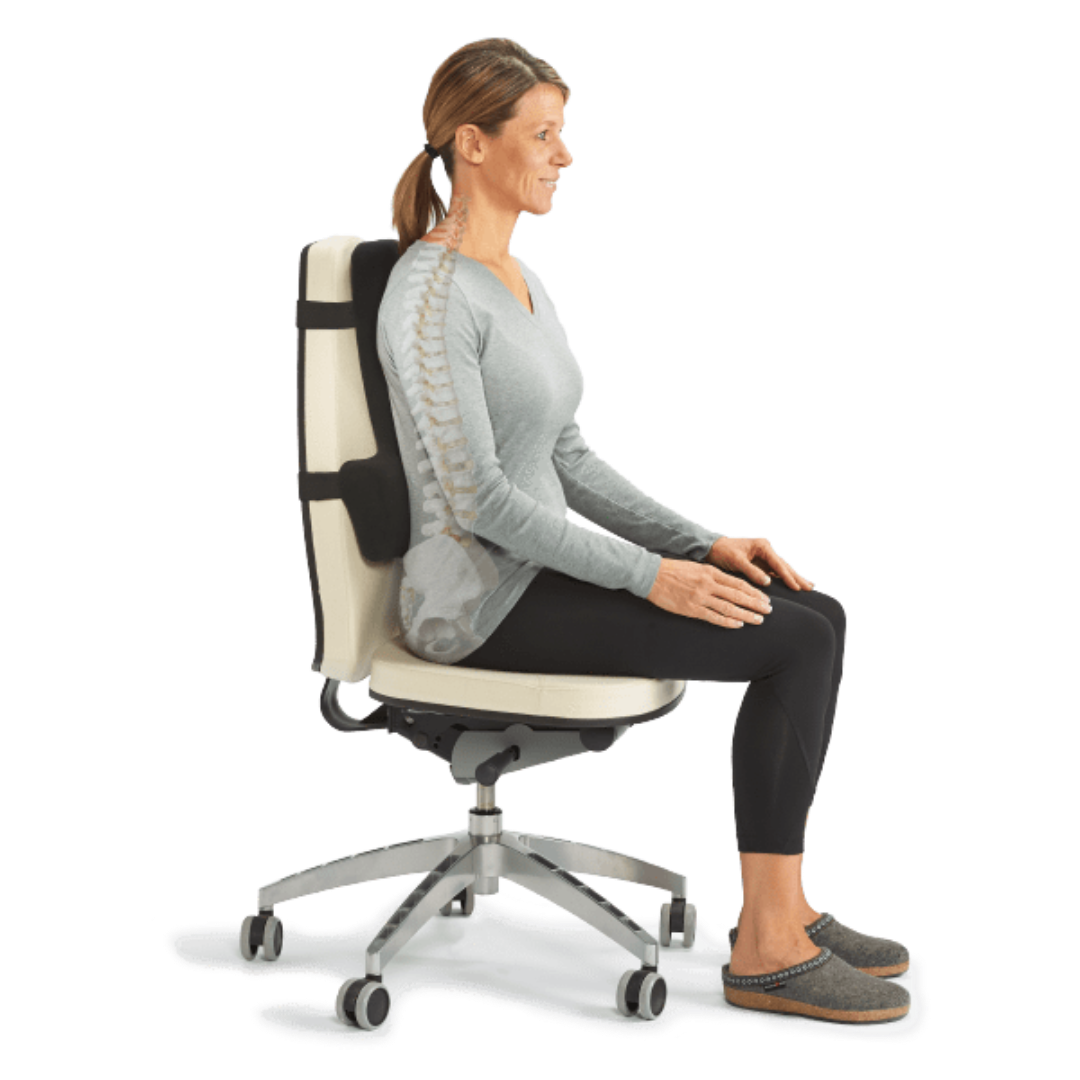 OPTP Thoracic Lumbar Back Support - Great for Chairs or While Driving - Senior.com Lumbar Supports