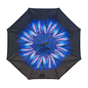 Topsy Turvy Designer Umbrellas - Drip Free Windproof - Blue Daisy - Senior.com Umbrellas