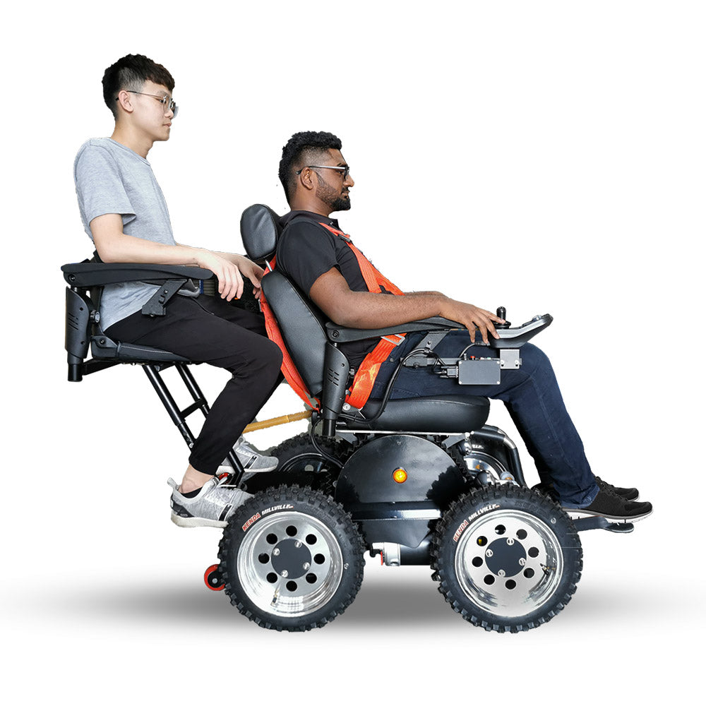 Foldawheel Rear Seat Attachment for 4x4 Power Chair - Senior.com