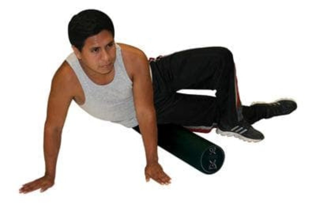 CanDo High Density Foam Roller - Black Composite - Extra Firm - Senior.com Foam Rollers