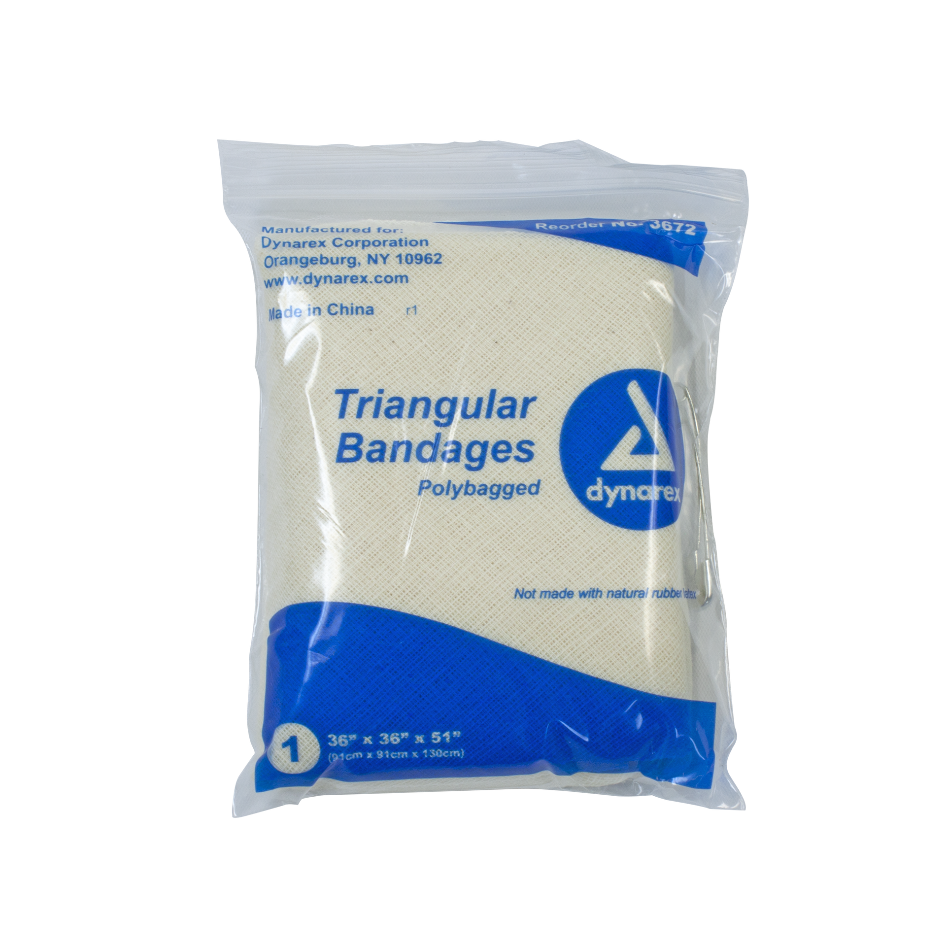 Dynarex Triangular Bandages - Individually Wrapped - Box of 12 - Senior.com Bandages