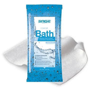 Sage Fragrance-Free Comfort Bath Cleansing Washcloths - 8 Wipes Per Pack - Senior.com Bathing Wipes