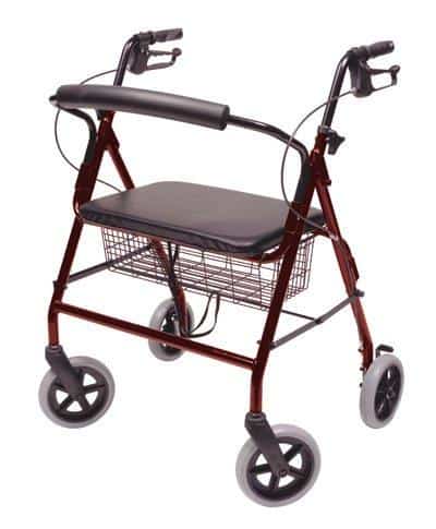 Lumex Walkabout ConTour Imperial Bariatric Rollator with 20" Seat & 8" Wheels - Senior.com Rollators