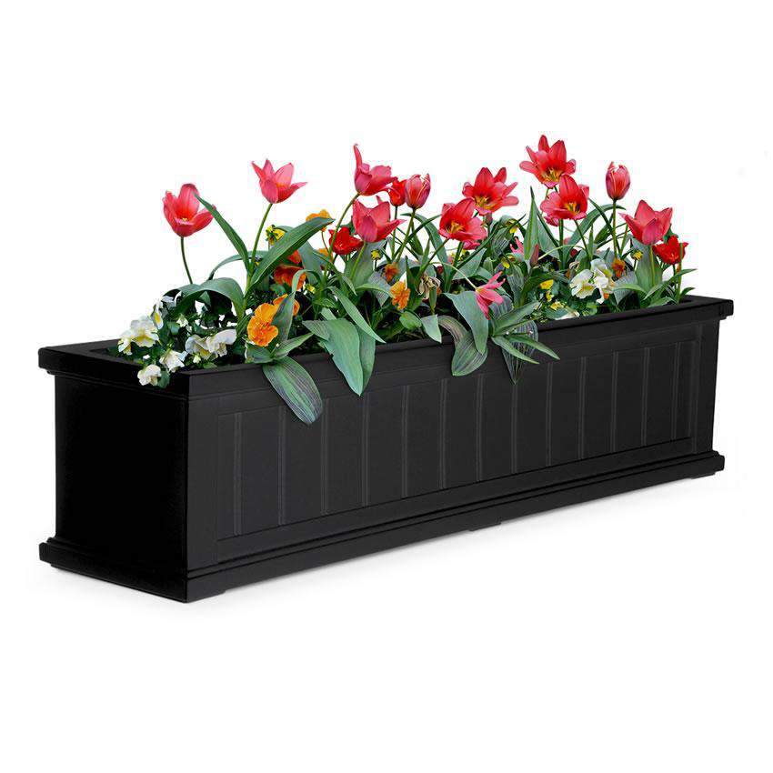 Mayne Cape Cod Window Box Planters - 4 Foot - Senior.com Planters