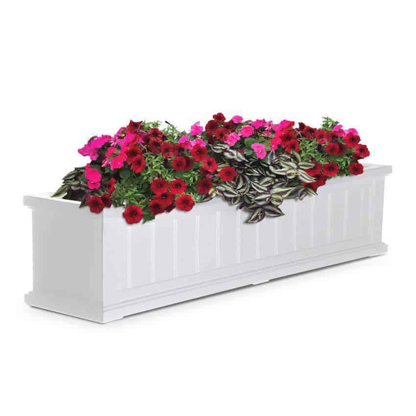 Mayne Cape Cod Window Box Planters - 4 Foot - Senior.com Planters