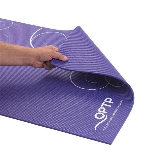 OPTP Tavel Yoga Mat with Non-Slip Surface - 72" L x 24" W x 1/4" thick - Senior.com Exercise Mats
