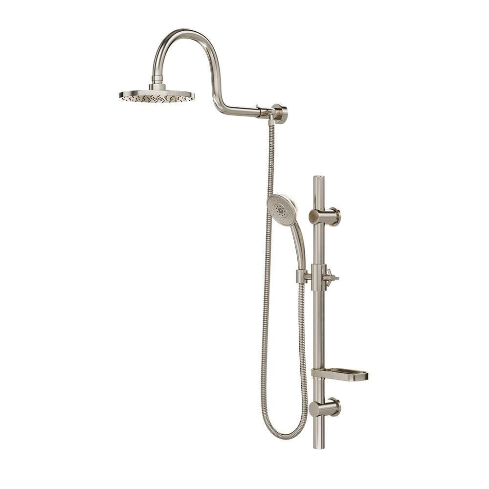 Pulse ShowerSpas Aqua Rain Shower System with 8" Rain Showerhead and 5-Function Hand Shower - Senior.com Shower Systems