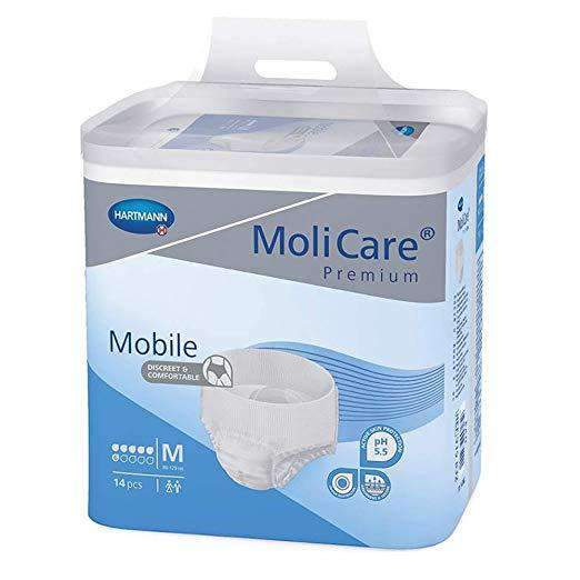 MoliCare Premium Mobile Adult Unisex Underwear - Moderate Absorbency Case of 56 - Senior.com Incontinence