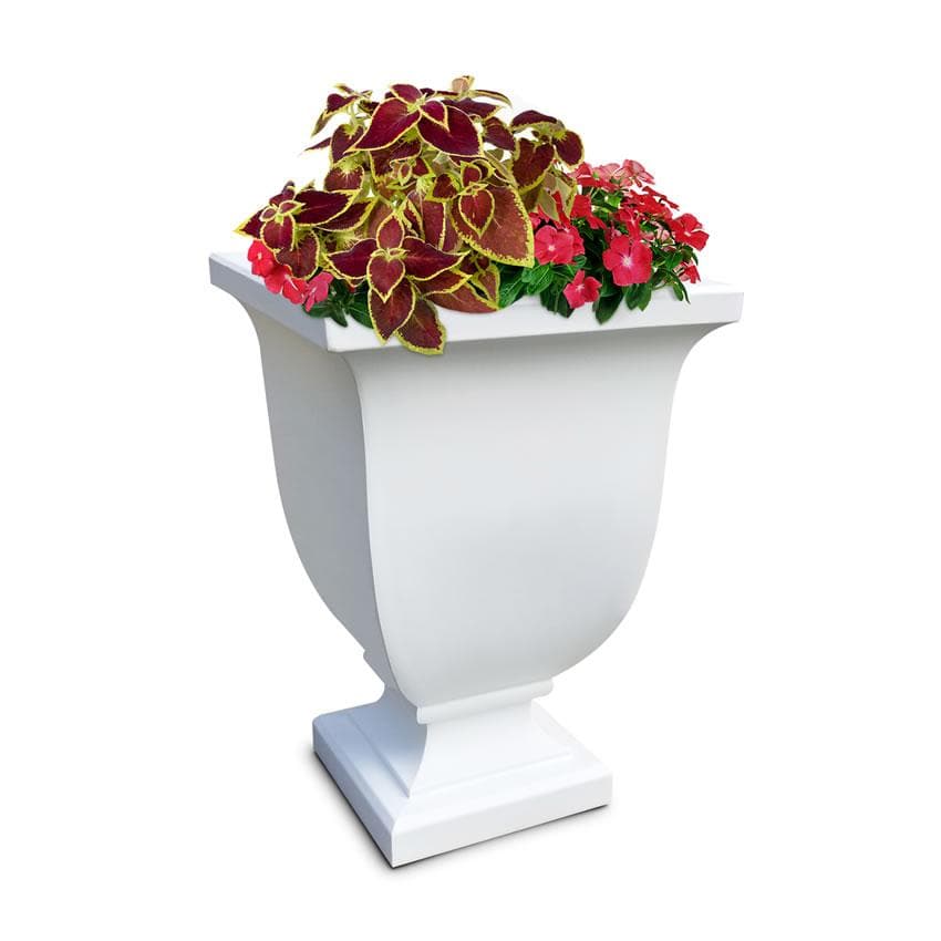 Mayne Modern Augusta 26 Inch Urn Planters - Indoor & Outdoor - Senior.com Planters