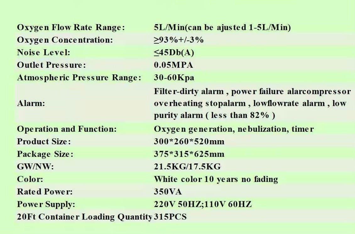 Owgels 5L Oxygen Concentrator - High Performance with Intelligent Alarm - Senior.com Stationary Oxygen Concentrators