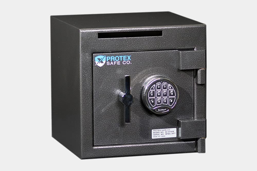 Protex Electronic Keypad Security Safe with Drop Slot B1414SE - Senior.com Security Safes