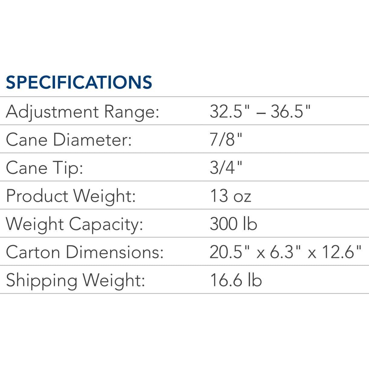 ProBasics Adjustable Folding Cane - Walking Cane For Men and Women - Black - Senior.com Canes