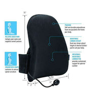 Complete Medical ObusForme Custom Air Backrest With Adjustable Lumbar Support - Senior.com Cushions