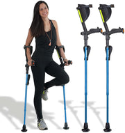 Ergoactives Ergobaum Prime 7TH Generation Forearm Crutches - Adult - Senior.com Forearm Crutches