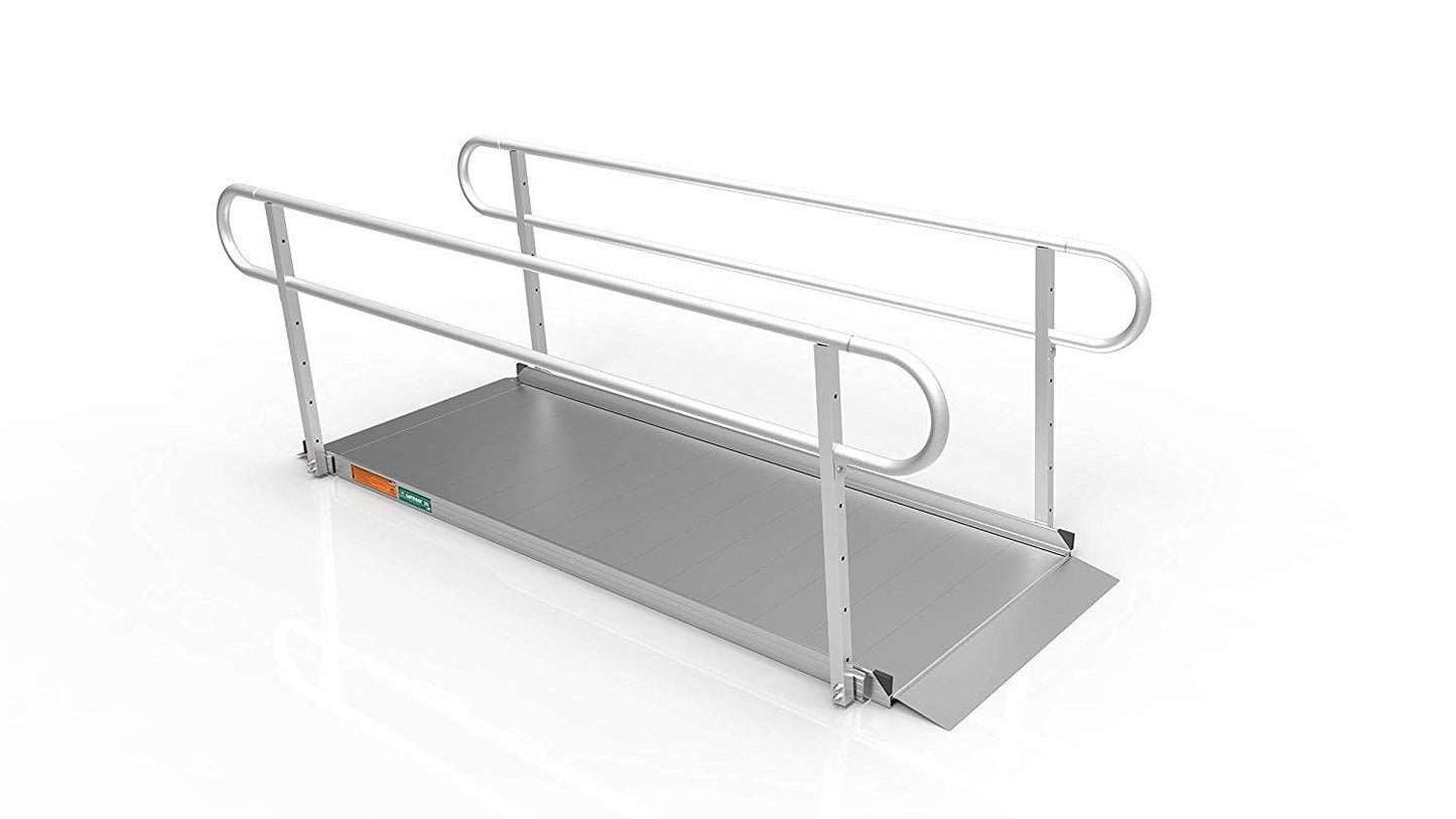EZ-ACCESS Gateway 3G Portable Solid Surface Mobility Ramps with Two-Line Handrails - Senior.com Mobility Ramps
