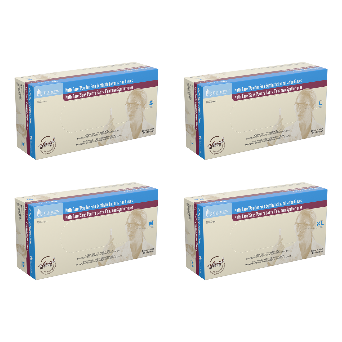 Dynarex Multi Care Vinyl Exam Gloves - Senior.com Exam Gloves