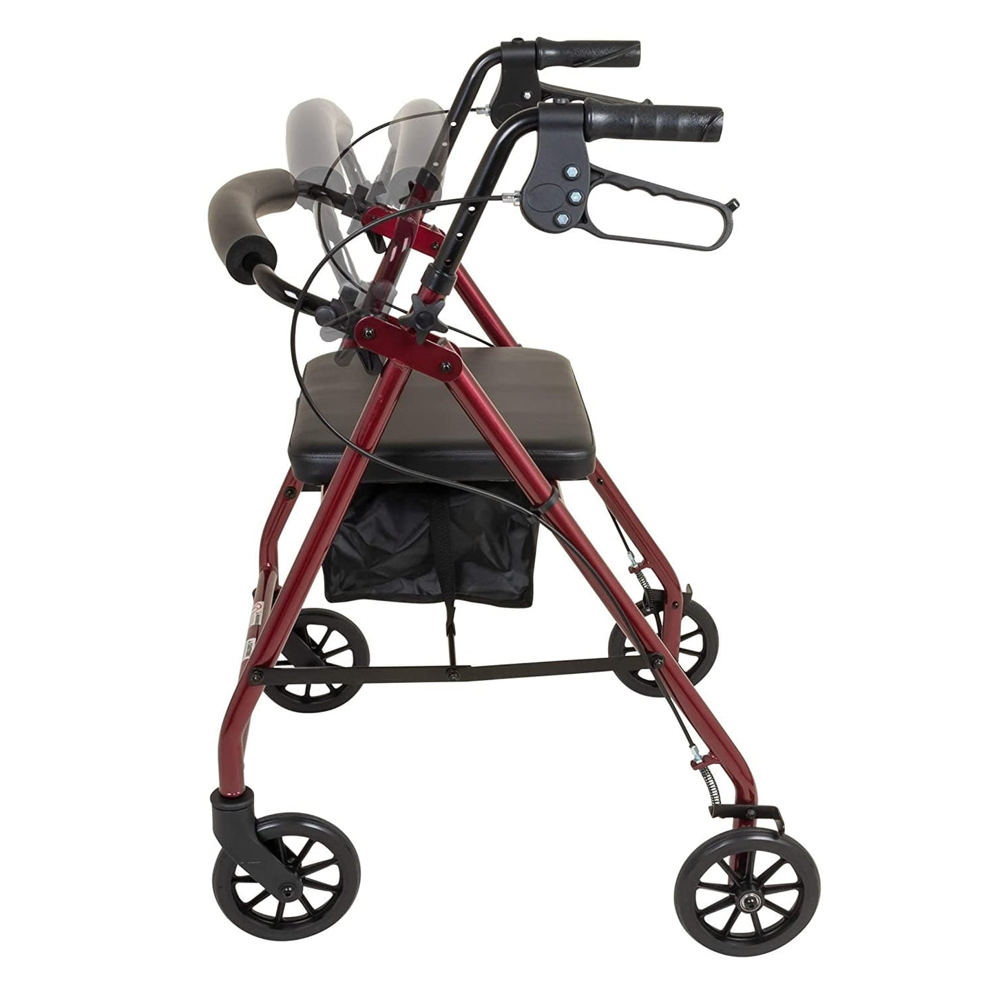 ProBasics Aluminum Rollator Walker with Seat - 6-inch Wheels - Senior.com Rollators